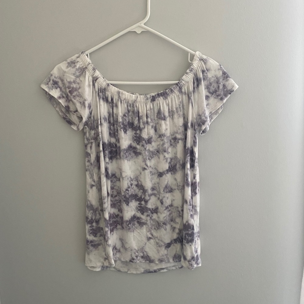 Hollister Tie Dye Off the Shoulder Top